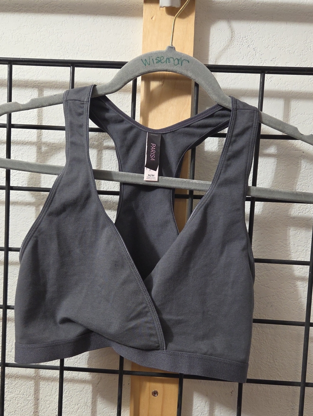 Prisa Charcoal Crossover Nursing Bra - Comfortable Racerback Support
